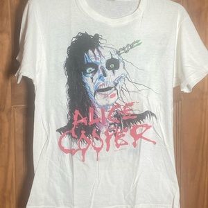 Vintage Alice Cooper Tour T-shirt. Black, Size L